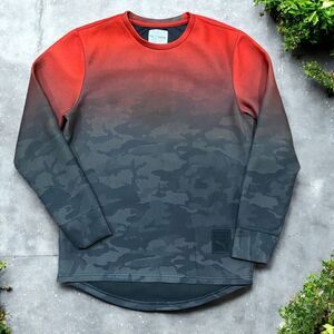 Puma x Trapstar Crewneck Red Black Camo Sweatshirt Running Workout Men's Medium